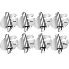 8 PCS Universal Sewing Rolled Hemmer Presser Foot 3-10mm Pull Tube Spiral Edging Roller Hemming Puller Tube Sewing Machine Accessories