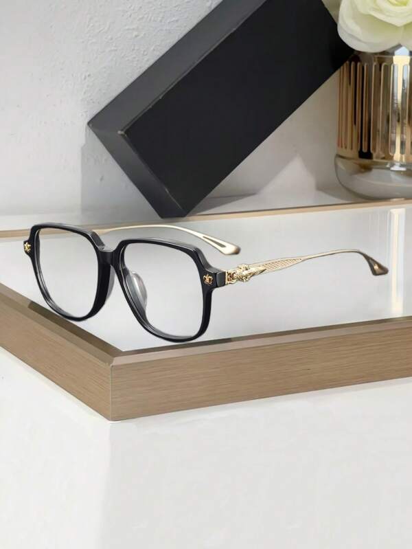 CHARMLIBRARY 2025 Fashion Acetate Eyeglasses Frame Luxury Optical Black Eyeglasses, Brand Prescription Eyeglasses For Men And Women, Fashion Business Eyeglasses For Daily Wear