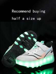 Classic, Fashionable, Cool, And Comfortable LED Rechargeable Light Up Roller Skates Suitable For Teenagers And Adults, For Casual And Fast Rolling