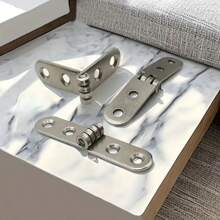 35 Pcs Heavy-Duty Silver Hinge Kit – 7 Foldable Hinges With 28 Screws | Anti-Sagging, Rust-Resistant For Kitchen Cabinets, Closets & Furniture Repair