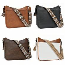 Bolsos cruzados para mujer BOSTANTEN de piel vegana, bolsos de hombro tipo hobo con correa de hombro ancha