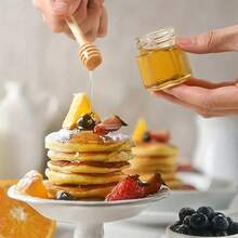 50 Frasco Mini Tarros De Miel Con Tapa Y 50 Bolsa De Regalo - Dorado - Ver 5