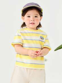 mini bala Kinder Hautfreundliches, formresistentes, buntes Kurzarm T-Shirt für den Sommer