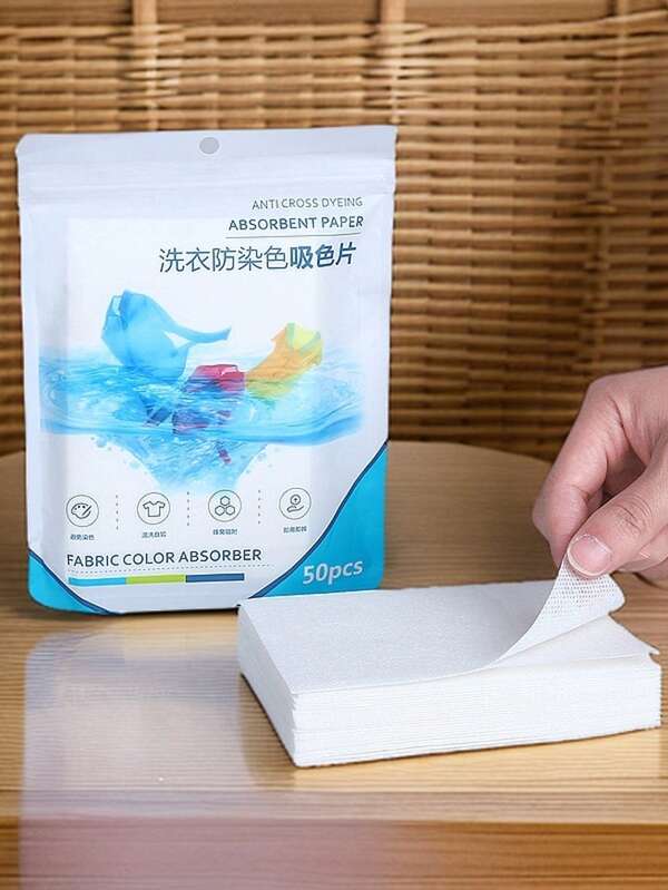 Farbfänger Blätter für die Wäsche | Verhindert Farbübertragung Magische farbabsorbierende Blätter Waschsaugfähiges Blatt, Waschmaschinen Anti-Querfärbung Wäscheblatt, Familienpackung, Verstärkte gemischte Waschpapiere, Wäschepapier, Anti-Färbepapier