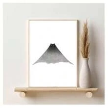 1 件无框现代简约动物猫印刷帆布海报复古画墙艺术适用于客厅、卧室、宿舍、书房、酒吧、咖啡店墙壁装饰家居装饰 - 彩色 - 查看 5