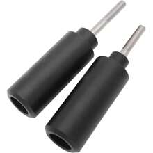 FCV 1pair Of CBR No Cut Frame Slider Crash Protector Fits For 1999-2006 CBR600 F4 F4i (Black)
