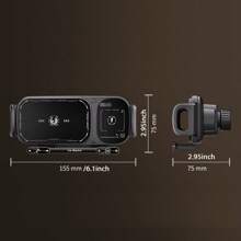 [Wireless Car Charger] 15W Wireless Car Charger, Adjustable Car Mount | Automatic Clamping, Foldable Screen, Fast Charging, USB Connector, Charging Indicator Light, Dashboard Mount