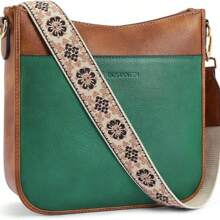 Bolsos cruzados para mujer BOSTANTEN de piel vegana, bolsos de hombro tipo hobo con correa de hombro ancha