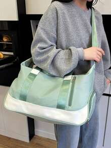 运动健身包男女手提包，单肩斜挎包，带鞋隔层和干湿储物袋，适合瑜伽、游泳旅行行李包，Suffle 女包