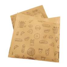 25/50/100pcs Brown Food Sealed Bag, Oil-Proof, Self-Adhesive Storage Bag, Packaging Bag, Sandwich, Bread, Hamburger, Chips, Packaging Bag, Outing, Picnics, Food Self-Adhesive Packaging, Storage Bag, Sandwich Packaging Bag, Chip Packaging, Fried Chicken Packaging Bag, Roasted Chicken Packaging Bag, Food Greaseproof Paper, Pancake Bag