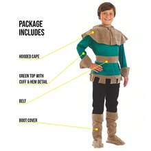 Morph Costumes Fun Shack Kids Archer Costume - Robin Hood Fancy Dress Outfit For Boys, Medieval Adventure, Perfect For Dress-Up & Halloween - Green - View 4