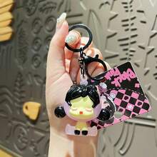 Sleeping Bubble Keychain, Cute Cartoon Couple Keyring Bag Charm, Car Key Chain Pendant - Multicolor - View 5