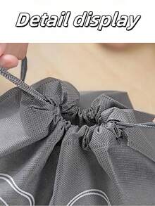 1件/5件/10件便携式无纺布旅行鞋收纳袋 - 鞋子收纳盒，方便清洁