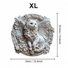 Rompecabezas de madera asimétrico en forma de gato ángel, juguete de rompecabezas único para fiestas, decoración artística, rompecabezas mágico de escritorio, juguete educativo para niños, regalo para el Día de la Madre/Padre, regalo de graduación