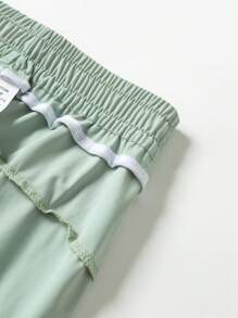 1pc Women's Lightweight Ice Silk Sports Pants, Breathable Quick-Dry, With Ankle Cuffs, Drawcord Waist, Zipper Pockets, Suitable For Outdoor Activities And Casual Walking