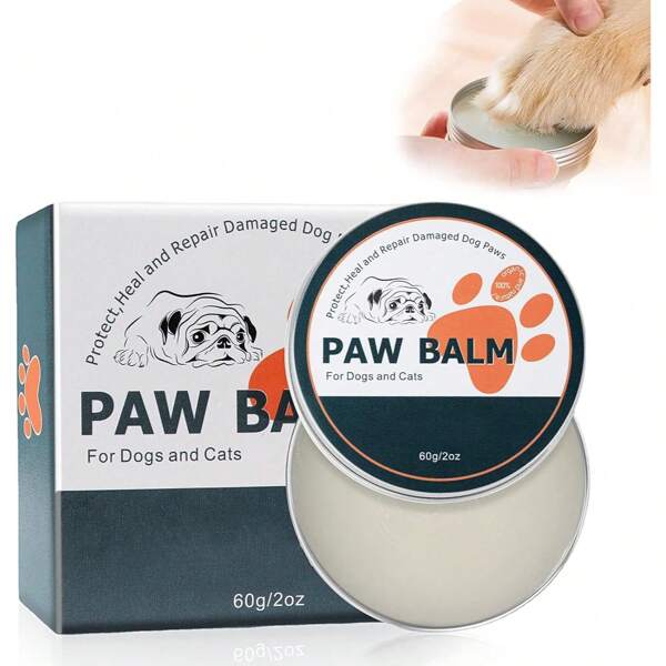 1 peça bálsamo para patas, creme para patas de cachorro, bálsamo para patas de cães, bálsamo para patas de cães e gatos, cuidado com patas de cachorro secas e rachadas