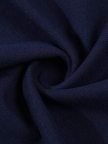 Women's Polo Shirt With Small Horse Emblem Design, Creative Short Sleeve Tee For Summer - Navy Blue - View 6