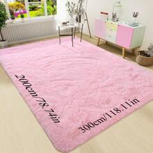 Una alfombra de estilo nórdico y natural de color rosa, adecuada para la decoración de la ventana del dormitorio, el tatami durante todo el año. Una alfombra de estilo nórdico Ins para la sala de estar y la mesa de centro con una sensación de lujo ligero, perfecta para crear una atmósfera decorativa festiva.