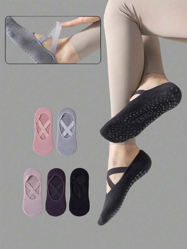1 Pair Of Premium Socks, A Bonus For Your Fitness! Designed Specifically For Yoga And Pilates, These Non-Slip Breathable Socks Are A Must-Have! Featuring Durable Construction, Non-Slip Silicone Grips, And A Breathable Sole, These Yoga Socks Are Perfect For Your Yoga And Pilates Workouts.
