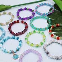 1 set de nuevas pulseras de cuentas, diseño casual y lindo, configuración DIY de múltiples estilos, patrón de dibujos animados, estilo femenino, decoración de joyas, colgante encantador, arte decorativo