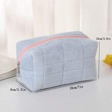 1PC Makeup Pouch Large Capacity Zipper Handbag Beauty Bag Cosmetic Storage Bagtravel Essentials For Vacation Summer Holiday Back To School School Stuff Bag For School Travel Bag For Women Makeup Bag For Travel - Multicolor - View 6