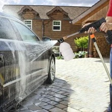 High Pressure Car Washer Machine, High Pressure Cleaner Car, Adjustable Water Type, Self-Priming Design, 240W High Power, For Car Detailing, Fence, Floor Cleaning & Watering