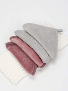 4pcs Reusable Facial Cleansing Towels, Face Makeup Remover Cloths, Washcloth For Cleaning, Oily Skin Care, Small Towels