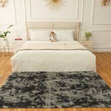 1 Stück Luxus Plüsch rutschfeste Bodenmatte - Weich, flauschig, Batik-Effekt, unifarbene, hochwertige Polyester Matte, nur Handwäsche, rechteckige Bodenmatte für den Innenbereich in Wohnzimmer, Schlafzimmer, Badezimmer, Eingangsbereich, mit strukturierter Oberfläche, maschinell hergestellt, langlebig, Raumdekoration, Schulanfang