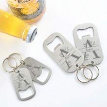 50 abridores de garrafas personalizáveis, abridores de garrafas de cerveja de aço inoxidável personalizados, texto personalizado, presentes ideais para ele, aniversário, casamento, padrinhos, pai, itens essenciais para casamento