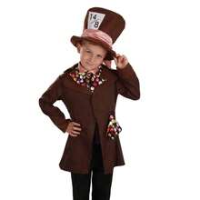 Morph Costumes Kids Mad Hatter Costume - Fun Fancy Dress For World Book Day, Halloween, Parties - Iconic Outfit With Ribboned Top Hat - Brown - View 3