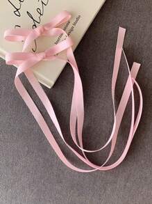 10pcs Women's Polyester Colorful Bow Ribbon Hair Clips, Sweet Cute Hair Barrettes With Lace, Elegant Ballet Y2K Fairy Hair Accessories, Suitable For Daily Use Claw Clips