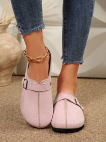 Nuevas sandalias planas de verano para mujer de talla grande, versátiles y con estilo, de media cobertura y fácil de poner, cómodas y de alta calidad