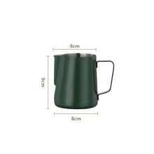 1 Pieza Jarra espumadora de café con leche, taza para espuma de leche, acero inoxidable 304, escala interna precisa, tanque de ordeño de boca precisa, control preciso de la velocidad de flujo de la espuma de leche, sensación cómoda, olla para espuma de leche, utensilios de espresso, exquisita alta calidad, duradero, opción de varios colores, accesorios de café para el hogar, la oficina y la vuelta al colegio de 350/600ml