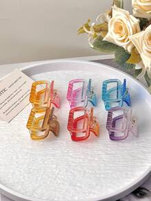 4 Stück/1 Stück Damen Mittel 5cm/1,97 Zoll schwarze & braune quadratische Kunststoff leichte Haarspange, modische vielseitige hochwertige elegante einfache einfarbige Haarklammer, geeignet für täglichen Ausgang, Lässig, Party, Pendeln, Urlaub, Gesichtswäsche, Make-up, passende Kleidung Haarspangen Haarklammer Haarklammern Haarklammer Haarfänger Clip, Klammer Herbst Winter Haaraccessoires für Frauen - Kleine Kielgreifklemme - Übersicht 7