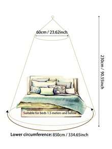 蚊帐，圆顶公主蚊帐，床幔，公主床裙，房间装饰，天花板帐篷，适用于特大号床，大号床