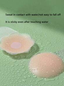 4Pcs Sticky Nipple Covers For Breast Lift - Invisible Silicone Adhesive Pasties - Multicolor - View 3