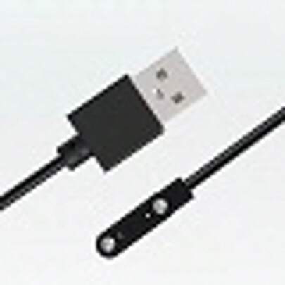 通用 2 针 4 毫米 7.62 毫米 4 针底座充电器适配器磁性充电线 USB 充电线适用于智能手表电源线