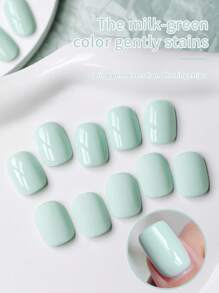 FRESCOBALDI 1PC 6ml Mint Green Nail Polish Gel Popular Color Solid Color Daily Nail Salon Set For Spring And Summer