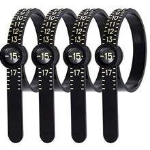 1/2Pcs Mido Ring Measuring Ring US Size Finger Size Adjuster Standard Soft Size Ring Measurement Tool Ring Sizer Measuring Set Reusable Finger Size Gauge Measuring Tool With Magnified Glass Jewelry Sizing Tool 1-17 USA Rings Size Valentine's Day Ring Size Measurement