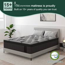 Duchessz 9"10''12"14"  Twin Full Queen King Gel Memory Foam Hybrid Pocket Spring Mattress In A Box Medium Firm - 12寸 - 查看 7