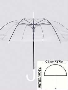 1/5/8pcs Vintage Style Transparent Bride Umbrella - Waterproof Wedding Photography Props, Suitable For Outdoor Ceremonies, Bridal Showers And Rainy Days | Ideal Bridesmaid Gift And Boho Wedding Accessory Summer Cooling, Beach, Travel, Spring Summer Picks, Brides Maid Gifts, Room, Bedroom Decor, Bedroom Decor, Beach, Travel, For Men, For Women, Vacation,Cute Stuff - White - View 11