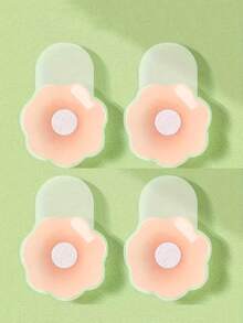 4Pcs Sticky Nipple Covers For Breast Lift - Invisible Silicone Adhesive Pasties - Multicolor - View 13