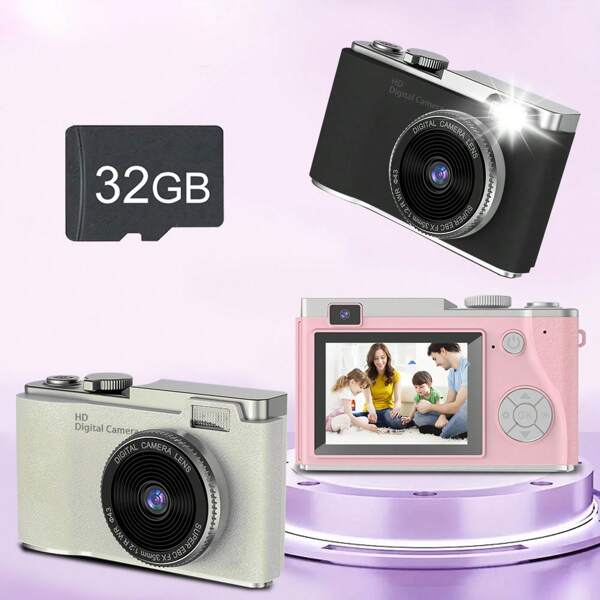 Other Children's Electronic Learning Toys,Digital Camera ,1080P High-Definition Digital Camera For Video Blogging, 2.4-Inch Rechargeable Camera, Professional Camera For Photography, Used For Taking Photos, Recording Videos And Network Cameras, Used For Thanksgiving, Christmas And New Year Gifts