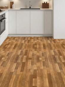 YUANYI 1 Roll Thick Brown Bathroom Non-Slip Floor Sticker, Self-Adhesive Bathroom Tile, Kitchen Floor Sticker, Self-Adhesive Waterproof Home Decor Floor Sticker, Easy To Install Wall Sticker For Bedroom, Home Decor - Multicolor - View 7