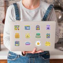 50Pcs Meme Stickers Cartoon Stickers Dessert Stickers Cute Stickers Kawaii Stickers Graffiti Stickers Food Stickers Animal Stickers Vinyl Waterproof For Laptop Phone Car Skateboard Water Bottles Scrapbooking Computer Journaling, School Supplies,Back To School