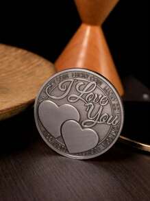Romantische Glücks-Liebes-Münze - perfekt für Valentinstag & Geburtstage! (Farbstil zufällig), Valentinstag, Münze, Münzen
