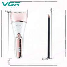 VGR IPX7 Waterproof 6in1 Grooming Kit Lady Shaver Epilator Rechargeable Foot Callus Remover V-733 - Pink - View 10