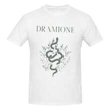 Dramione Shirt Book Fandom Merch Draco Fanfiction Gift  Her Enemies To Lovers  Romantasy Fanfic Dracotok Romance  Dramione MerchAesthetic Y1249K Style Summer Top, Loose Fitting T-Shirt For Outdoor, Home, Work Or Street Leisure, Soft And Durable Pure Cotton Fabric, Retro And Soft Design, I Gift For , Fashionable And Comfortable Shirt For Travel, Festivals Or Weekends - 白色 - 查看 1