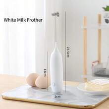 1pc Milk Frother, Powerful Handheld Milk Frother, Mini Milk Foamer,Coffee Stirrer, Stainless Steel Drink Mixer For Coffee, Lattes, Cappuccino,Matcha,Hot Chocolate, Portable Foam Maker,Electric Wireless Blender Mini Coffee Maker School Supplies - Multicolor - View 11