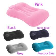 便携式充气旅行颈枕、腰枕、可折叠旅行必需品配件、提供腰部和颈部支撑、适合久坐人群、露营、旅行帐篷、户外商务旅行、办公室午睡、飞机、火车车厢、学习、驾驶旅行配件假期暑假返校旅行枕颈包用于学校学校配件学校用品